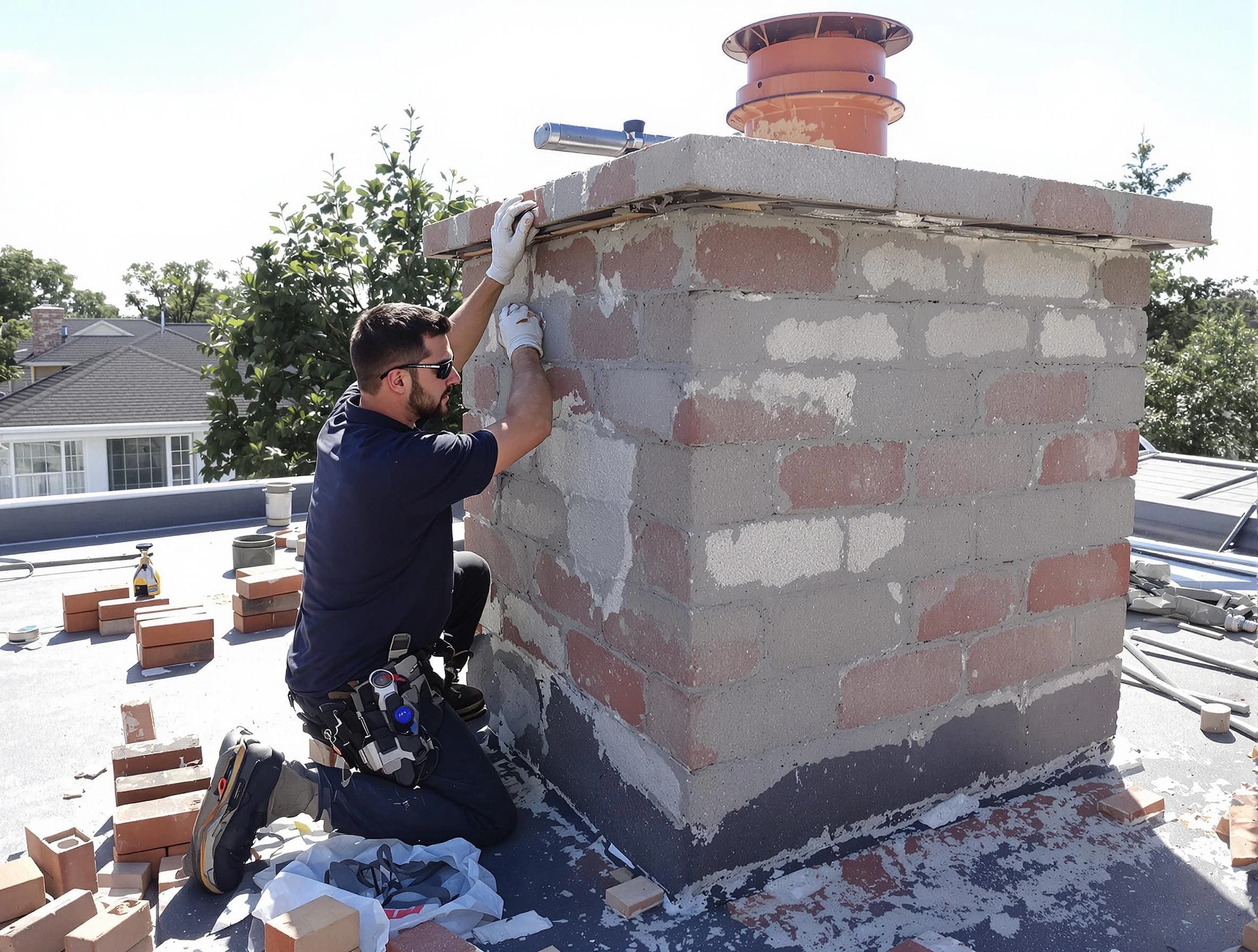 Advanced chimney repair process by Johnstown Chimney Sweep in Johnstown, CO