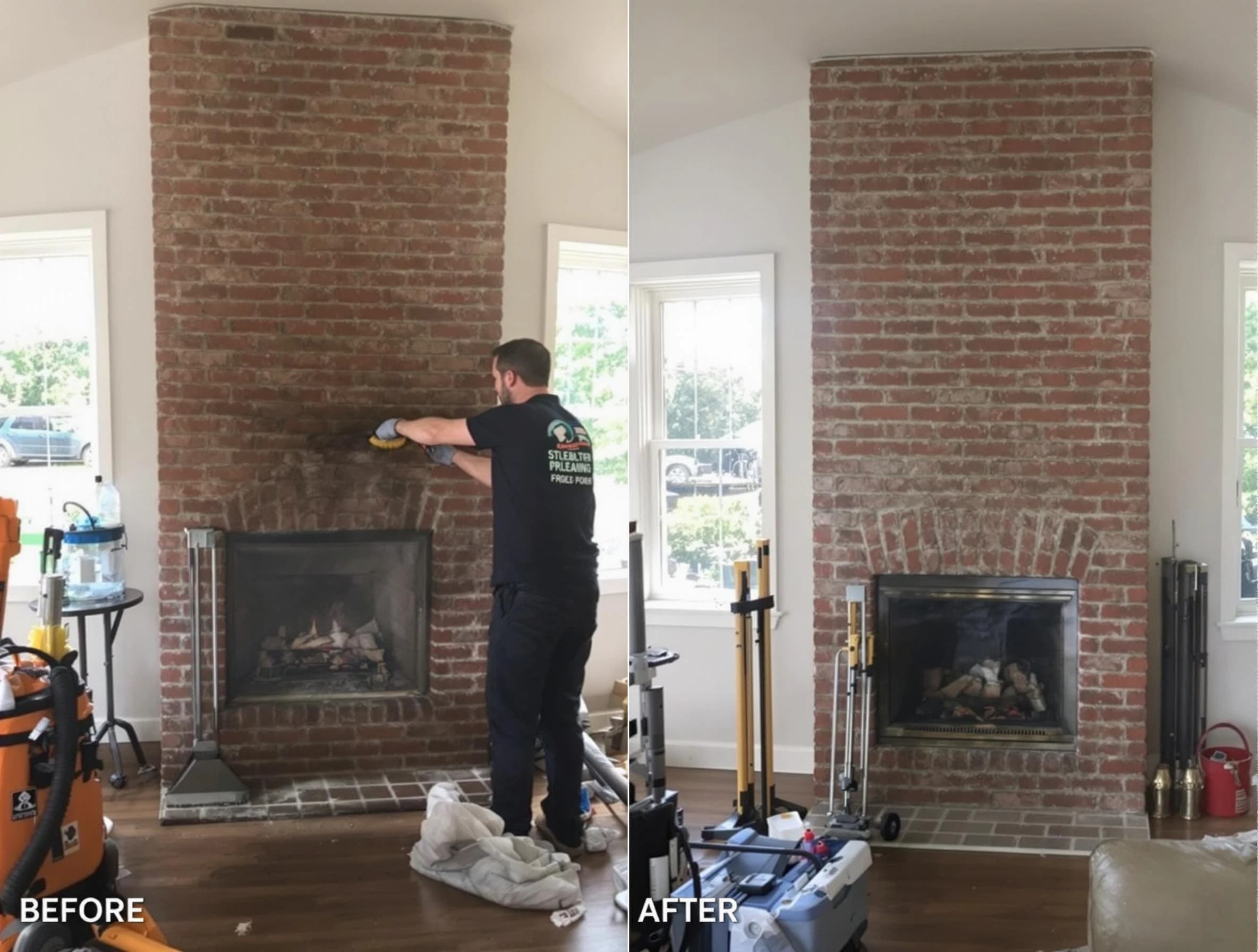 Finished chimney sweeping service by Johnstown Chimney Sweep in Johnstown, CO