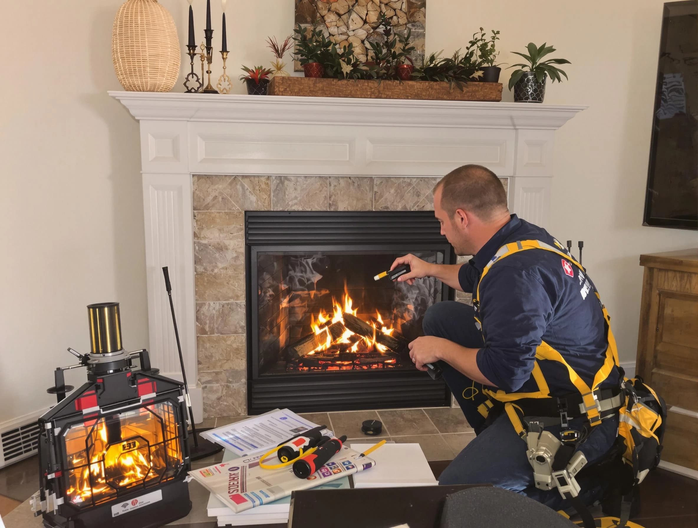 Safety-focused fireplace inspection by Johnstown Chimney Sweep in Johnstown, CO