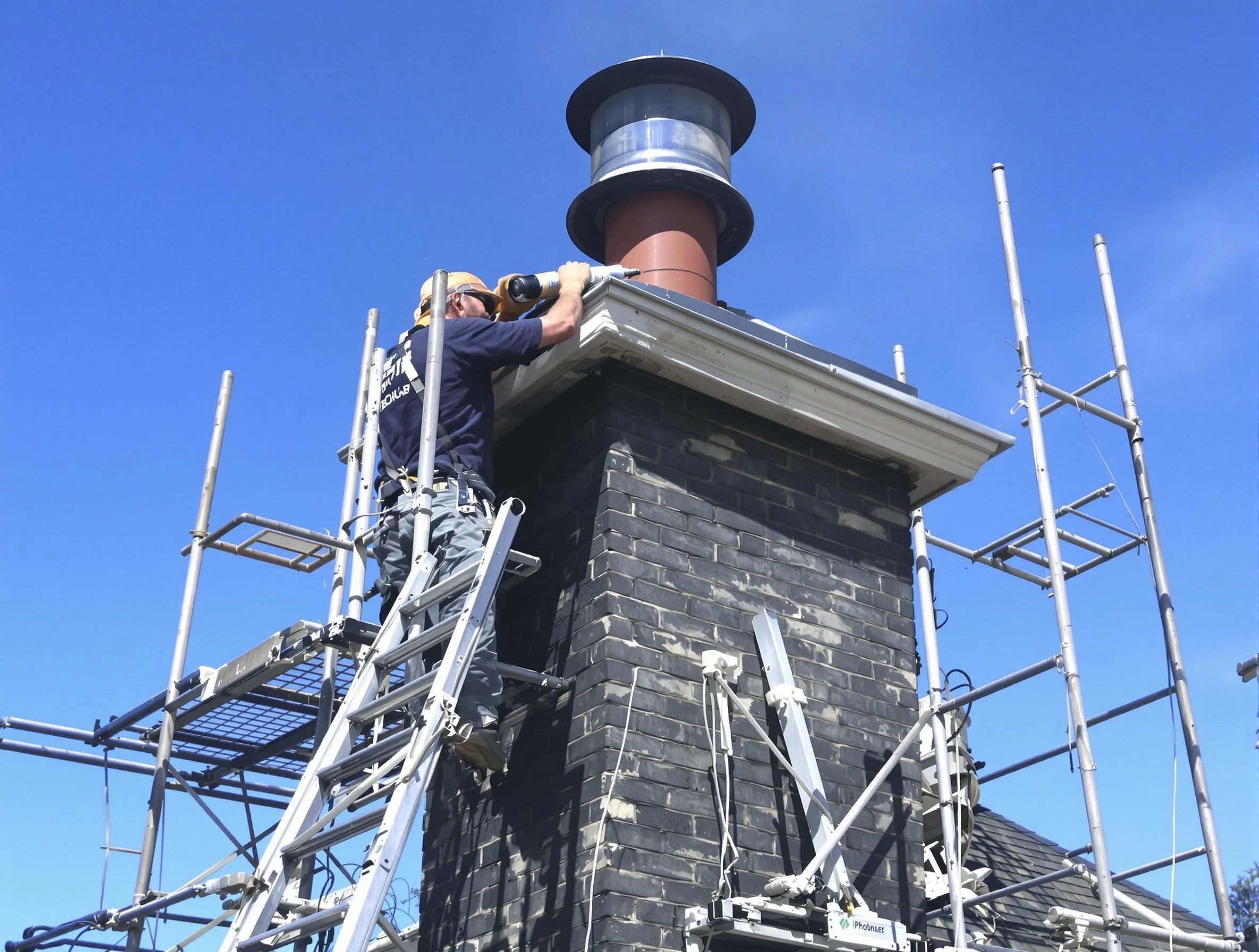 Sturdy chimney crown finished by Johnstown Chimney Sweep in Johnstown, CO